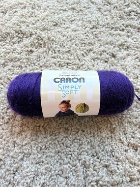 Caron Simply Soft Purple Yarn